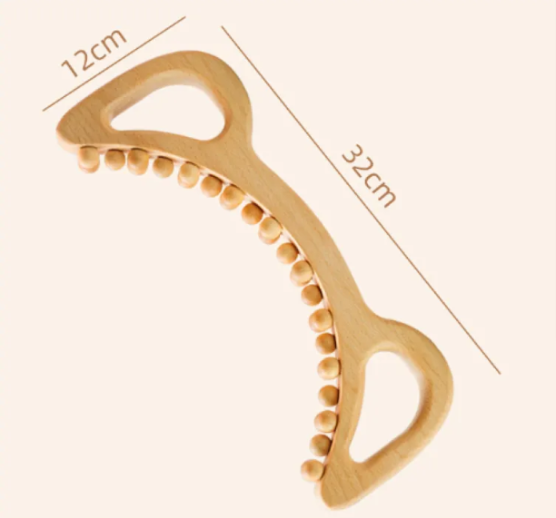 Wooden Anti-Cellulite Hand Massage Roller Set (Multiple Options)